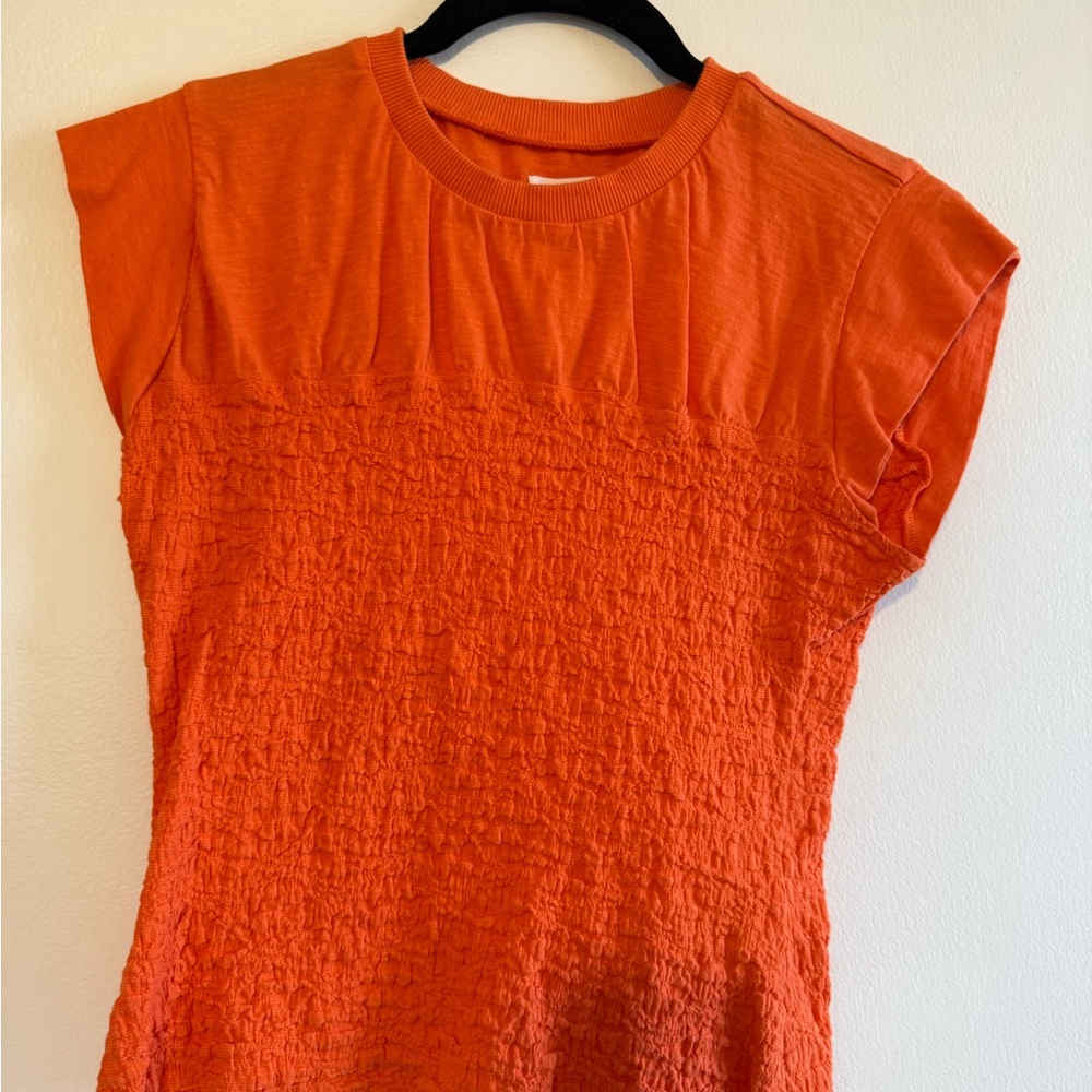Orange Anthropologie Women's Top